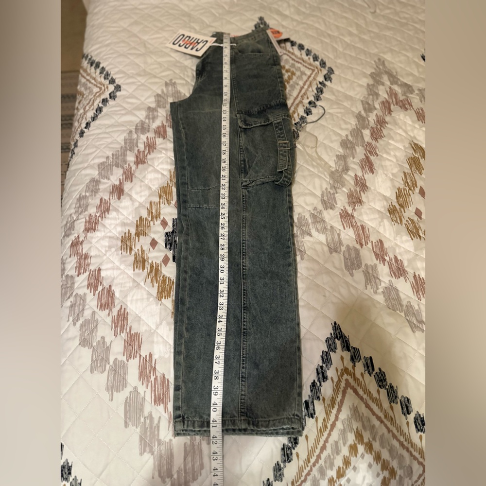Cargo Jeans Womens Large NWT Pockets Front Bottom & Sides Baggy. Size 7/28. NWT - Picture 11 of 12